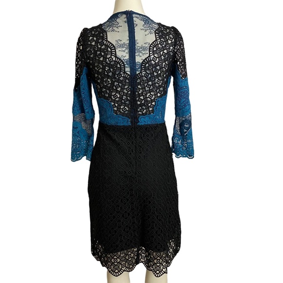 SANDRO BELLADONE LACE MINI DRESS SIZE 36 - Picture 8 of 13